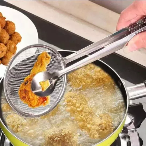 Stainless Steel 2 in 1 Food Spoon Strainer