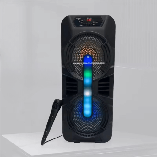Wireless Portable Outdoor Speaker 8 Inch with Wired Microphone