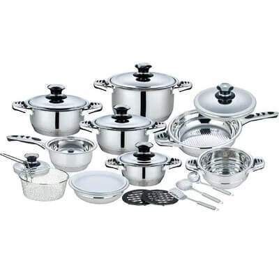 21 Piece High Quality Stainless Steel Cookware Set