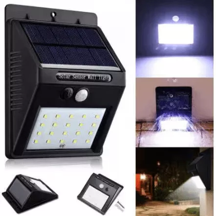 20 LED Solar Motion Sensor Wall Light