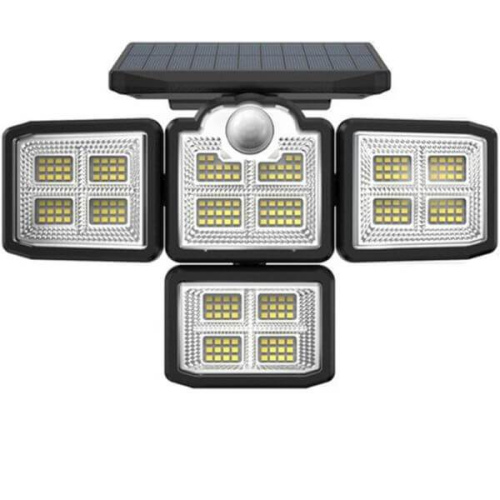 4 Head Outdoor Solar Light with Motion Sensor